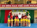 Trường Mầm non Đông Thành tham gia chương trình giao lưu " Bé yêu Tiếng Việt"do cụm 4 trường mầm non tổ chức tại trường Mầm non Đông Thành